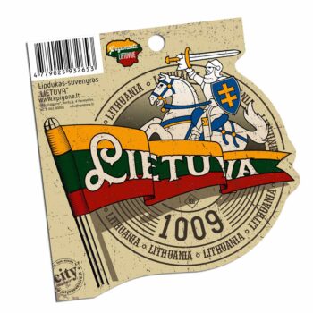 Lietuva 1009 lipdukas su Vyčiu ir trispalve