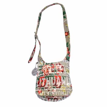 Maža gėlėta rankinė Lithuania Original ruda