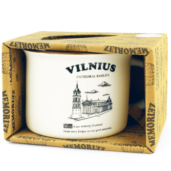 vilnius puodelis dėžutėje cathedral basilica suvenyras