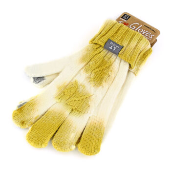 Geltonos žieminės pirštinės Lietuva LT supakuotos