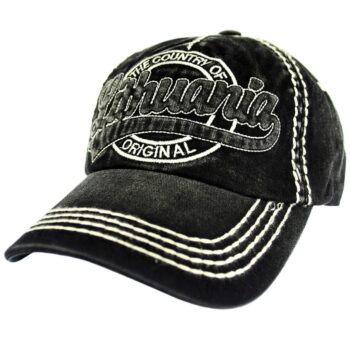 Juoda vintage kepurė Lithuania Original