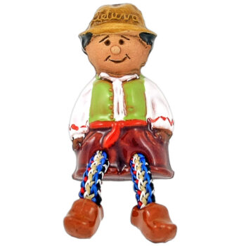 keraminis magnetas berniukas lietuva su tautiniais drabužiais