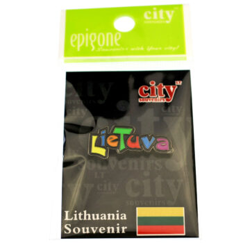 Lietuva suvenyras ženkliukas pakuotėje