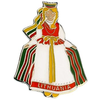 Lietuvaitė Lithuania ženkliukas
