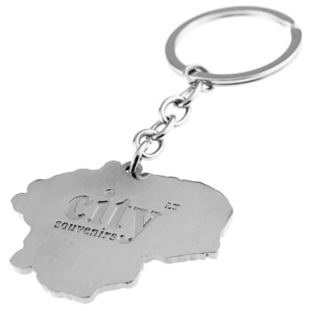 Metalinis raktų pakabukas Lithuania su Vyčiu – galinė pusė