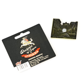 Magneto „Aušros Vartai“ galinė pusė ir pakuotė