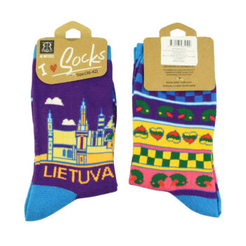 Moteriškos kojinės Lietuva Vilnius pakuotėje
