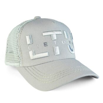 Pilka kepurė Lietuva su tinkliuku, LTU dizainas