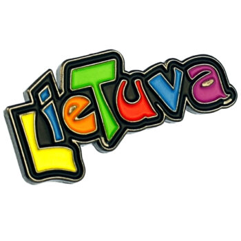 Spalvingas Lietuva ženkliukas