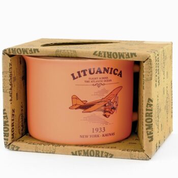 Lituanica puodelis dovanų dėžutėje