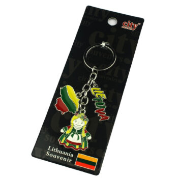 Raktų pakabukas Lietuva su pakuote