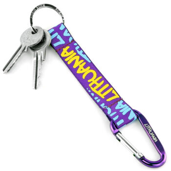 raktų pakabukas lithuania violetinis su raktais