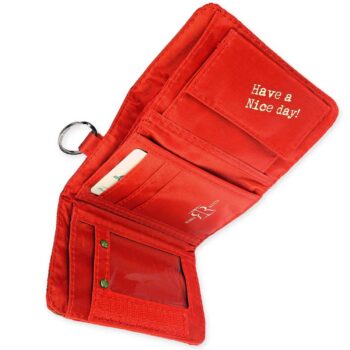 Lietuva piniginė vidus su skyriais kortelėms monetoms ir dokumentams