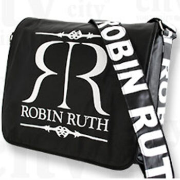 Juoda kompiuterio rankinė per petį Robin Ruth su logotipu