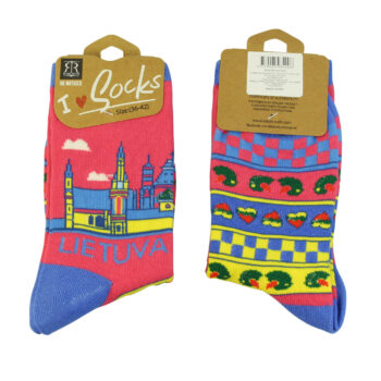 Moteriškos kojinės Lietuva Vilnius pakuotėje