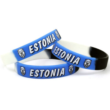 Silikoninė apyrankė Estonia su Estijos vėliavos spalvomis