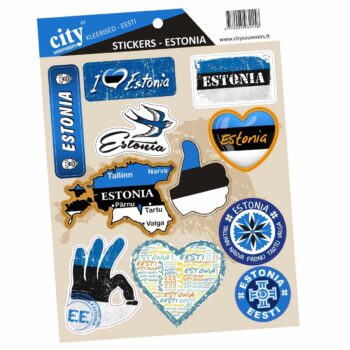 Estonia lipdukų rinkinys 11 vienetų