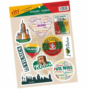 Vilniaus lipdukų rinkinys 10 vienetų
