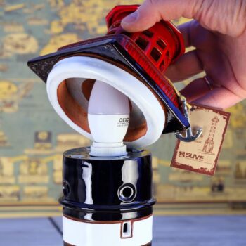 Švyturio viršus su lempute viduje