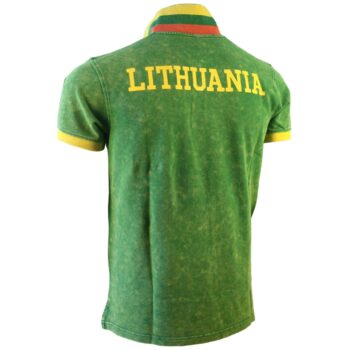 Polo marškinėlių nugara su užrašu Lithuania