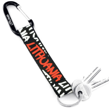 raktų pakabukas lithuania juodas su raktais