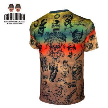 vyriški marškinėliai tattoo braliukai galas sirgaliu atributika