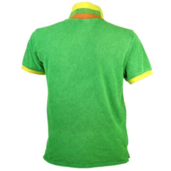 Žali polo marškinėliai Lietuva iš nugaros pusės