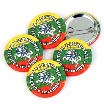Ženkliukai Lietuva Vytis Lithuania since 1009 38 mm