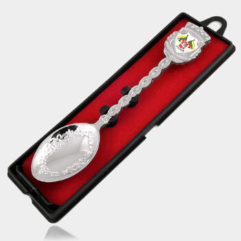 Metaliniai šaukšteliai su Lietuva ir miestų simbolika