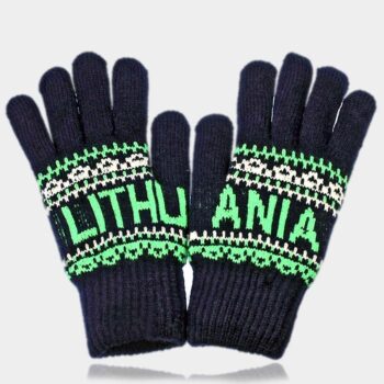 Žieminės ir rudeninės pirštinės su Lietuvos simbolika