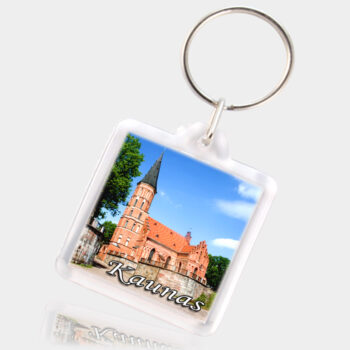 Plastikiniai raktų pakabukai su Lietuva ir miestų simbolika