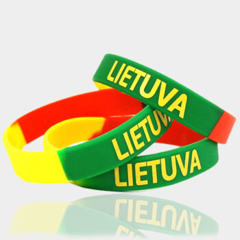 Silikoninės apyrankės su Lietuva ir Lietuvos miestais