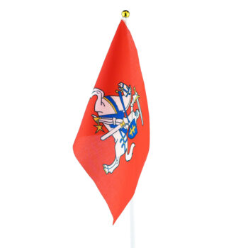 Istorinė Lietuvos vėliavėlė su Vyčiu žiūrint iš šono