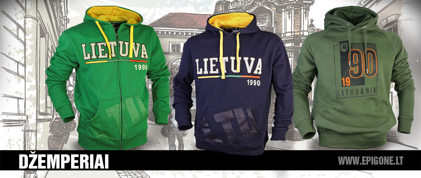 Džemperiai „LIETUVA 1990“ – stilingi, patogūs, patriotiški