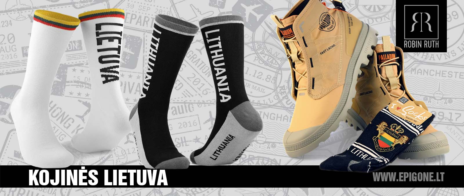 Stilingos kojinės „Lietuva“ – kelionėms ir kasdienai