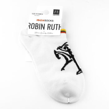 Moteriškos trumpos baltos kojinės su Vyčiu ir Robin Ruth etikete