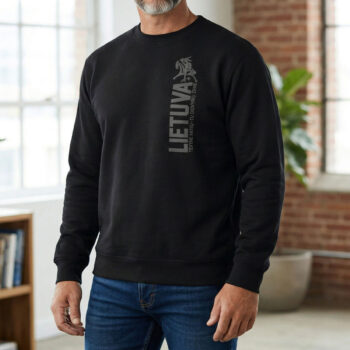 Juodas džemperis LIETUVA