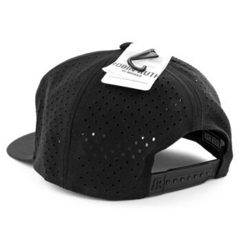 Juoda Full Cap kepurė vaizdas iš galo