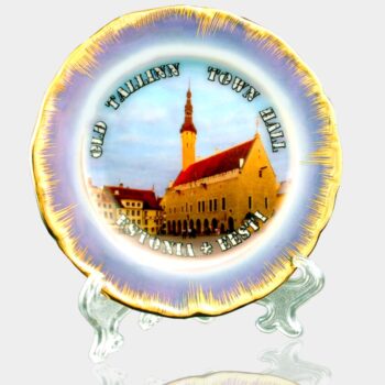 Porcelianinės dekoratyvinės lėkštutės su stoveliu