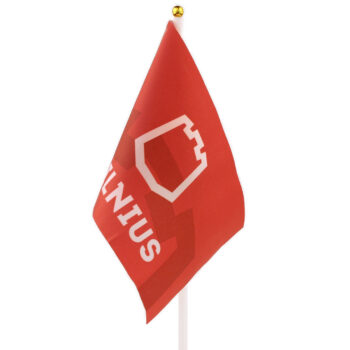 Rankinė vėliavėlė su Vilniaus logotipu