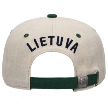 Beisbolo kepurė Lietuva LT iš galo su reguliuojamu dirželiu
