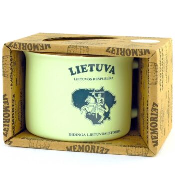 mažas puodelis lietuva su dėžute 150ml memoriz