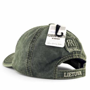 Žalia kepurė Lietuva su Robin Ruth logotipu iš galo