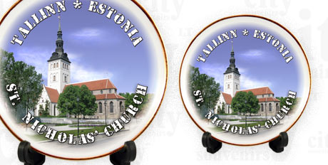 Porcelianinė lėkštutė su stoveliu Talinas